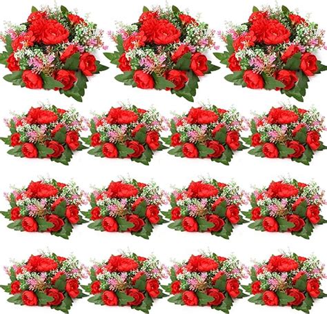 Amazon Tigeen Pcs Artificial Flowers Balls Inch Christmas