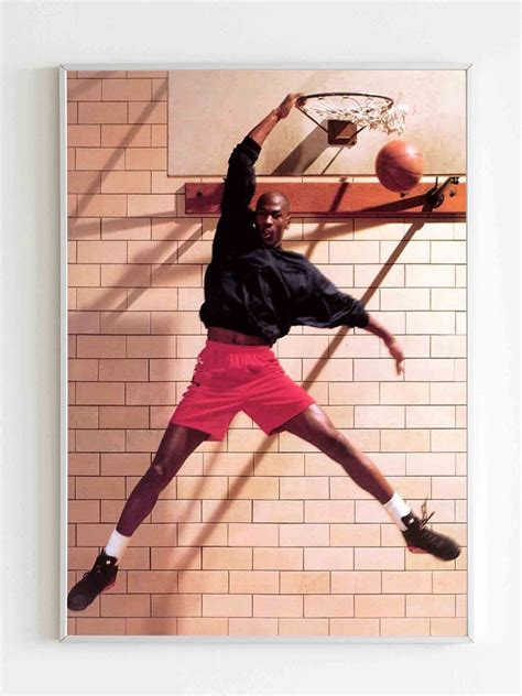 Michael Jordan Slam Dunk Wallpaper Poster