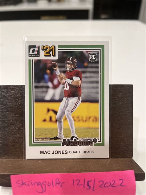 2021 Chronicles Draft Donruss Picks Mac Jones Rookie RC 40 New England