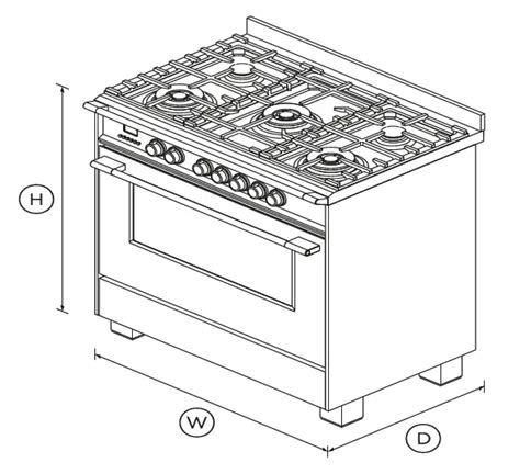 Fisher Paykel Or Scg B Freestanding Cooker Dual Fuel Cm Burners