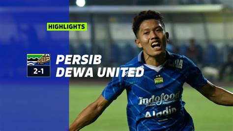 Match Highlights PERSIB 2 1 Dewa United FC Latihan Bersama YouTube