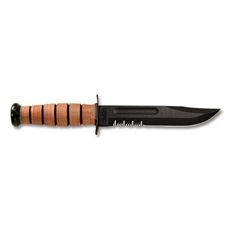 Ka Bar® Knife Usmc Full Size Serrated Edge Knife 191157 Knives At Sportsman S Guide