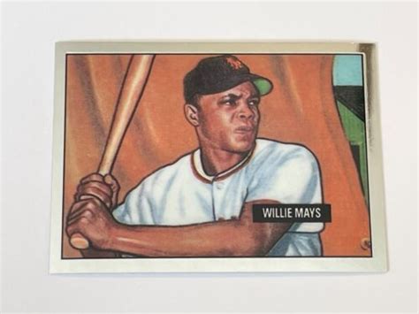 Bowman Chrome Baseball Bowman Rookie Reprint Willie Mays