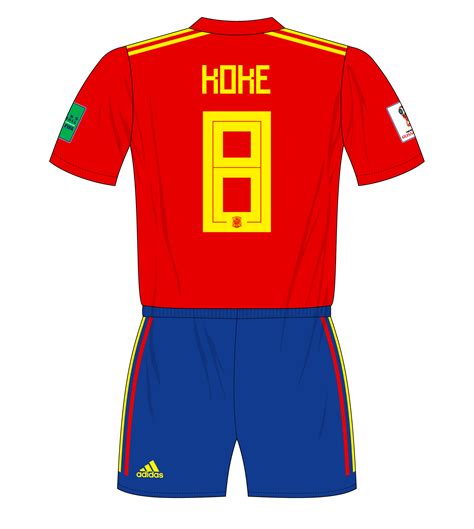 Spain-2018-World-Cup-home-number-8-Koke – MuseumofJerseys.com