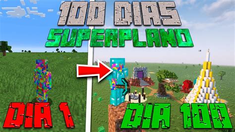 SOBREVIVI 100 DIAS NO MINECRAFT SUPERPLANO PARTE 1 YouTube