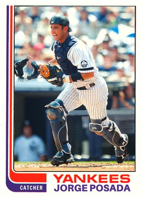 Jorge Posada yankees in 1982 topps design | Béisbol, Pelotero, Jorge