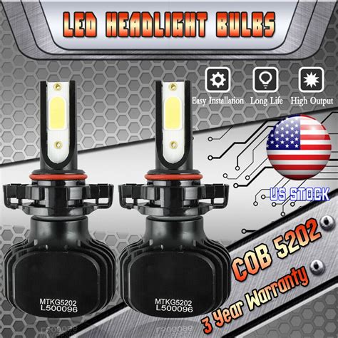 Car H Hb W Sides Led Headlight Conversion Kit Hi Lo K