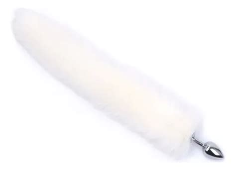 Rabo Lobo Branco Plug Anal A O Gato Cauda Raposa Bdsm Pet Parcelamento Sem Juros
