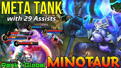 Super Tank Minotaur MVP With 29 Assists Top 1 Global Minotaur By