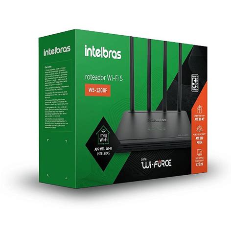 Roteador Wi Fi Dual Band Ac Intelbras W F Powerseg