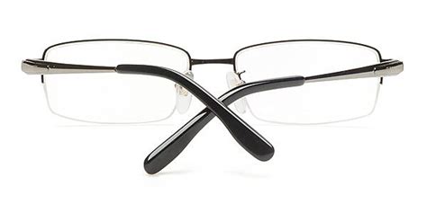 8308 Square Gunmetal Semi Rimless Eyeglasses Eyebuydirect