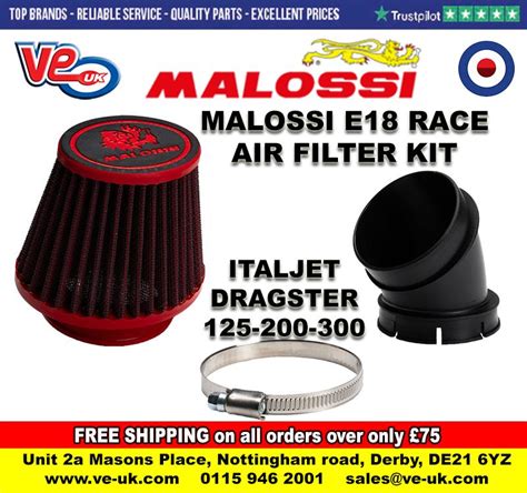 malossis dragster  sport air filter kit ve uk