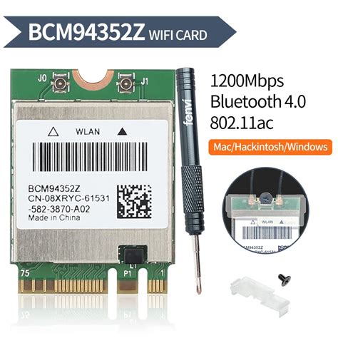 Dual Band Bcm Z Mbps Bluetooth Ac Bcm Cs Ngff M