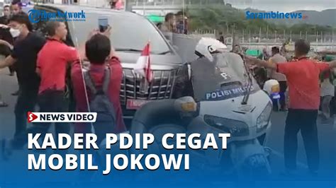 Viral Kader PDIP Cegat Mobil Jokowi Nekat Terobos Pengawalan YouTube