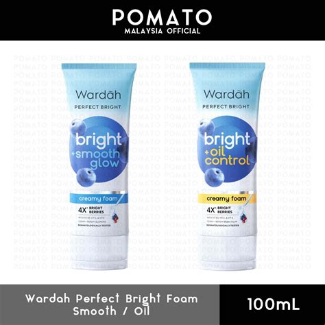 Wardah Perfect Bright Creamy Foam Bright Oil Control Smooth Glow 4x