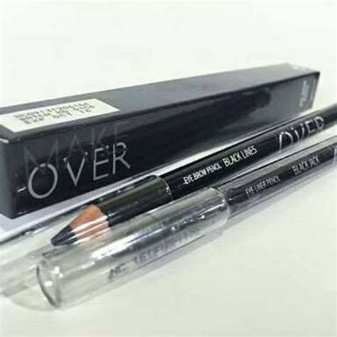 jual makeover eye brow pencil black shopee indonesia