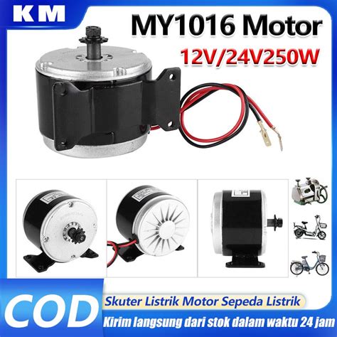 Jual 24V 250W Sepeda Skuter Listrik Brushed Kecepatan Tinggi Motor DC