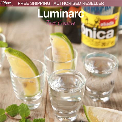 Luminarc Gin Shot Glass Set Of 6 12 S Tequila Vodka Soju Shot