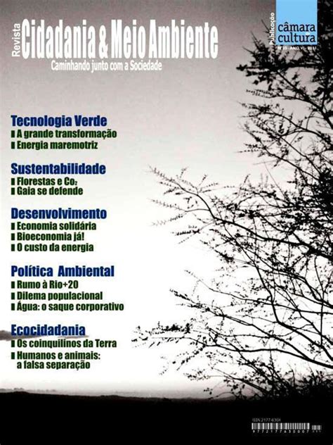 Edição N° 35 Da Revista Cidadania And Meio Ambiente Está Disponível Para