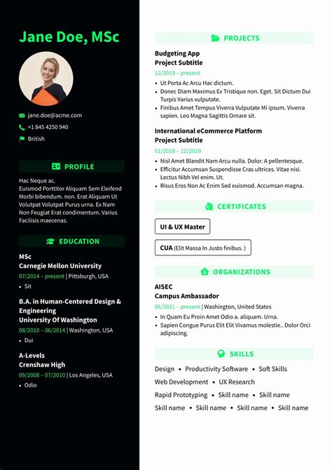 Resume Template By User Flowcv