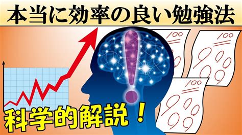 【科学的解説】本当に効率の良い勉強法3選 Youtube