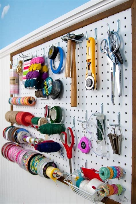 How To Hang Pegboard So It Is Removable Houseful Of Handmade