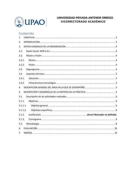 Informe Final Practicas Preprofesionales Becerra Mayo Universidad