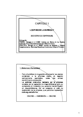 Tema Objetivos Y Presentacion De La Informacion Contable Pdf