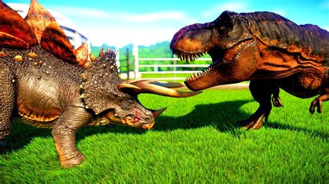 Tyrannosaurus Rex Vs Stegosaurus