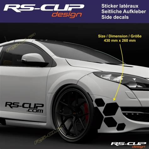 Stickerpare Choc Avant RSi RENAULT SPORT RS CUP Pour Clio Twingo Megane