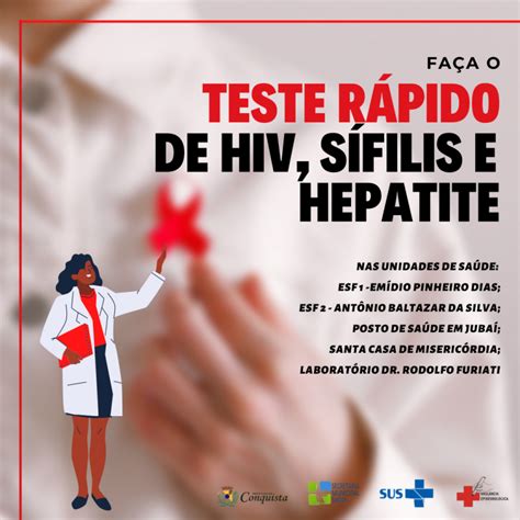 Testes Rápidos HIV Prefeitura Municipal de Conquista MG