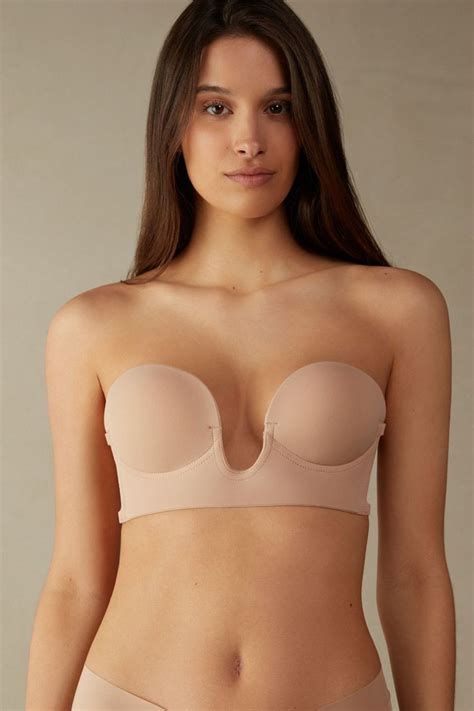 Strapless Bra With Graduated Padding And Plunge Front Intimissimi