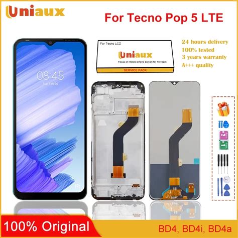 6 52 Original For Tecno POP 5 LTE BD4 LCD Display Touch Screen