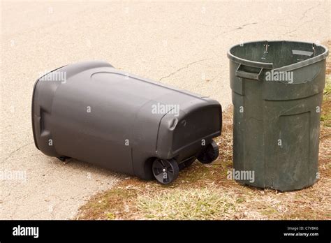 Tipped Over Trash Can