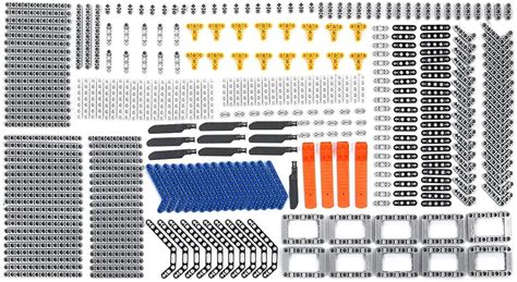 PEXL Technik Ersatzteile Set Technic Teile Steine Einzelteile