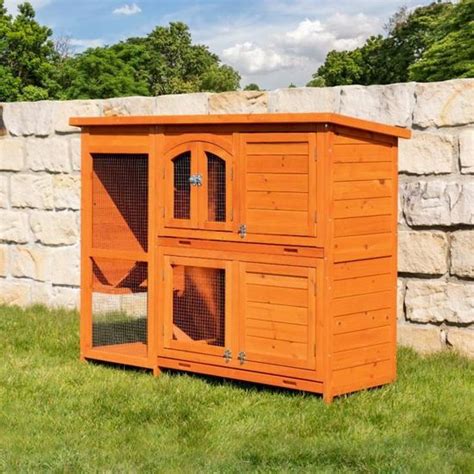 Clapier Lapin Ext Rieur Mh Clapier En Bois Tages Portes