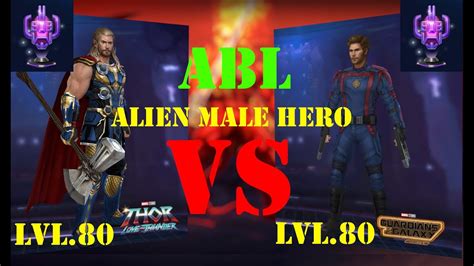 Star Lord Vs Thor Abl Male Alien Hero Marvel Future Fight Mff Youtube