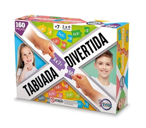 Jogo Tabuada Divertida 160 Peças Toia Brinquedos DiverMais