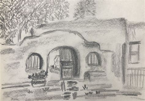 Pueblo Home | Drawings, Painting, Pencil drawings