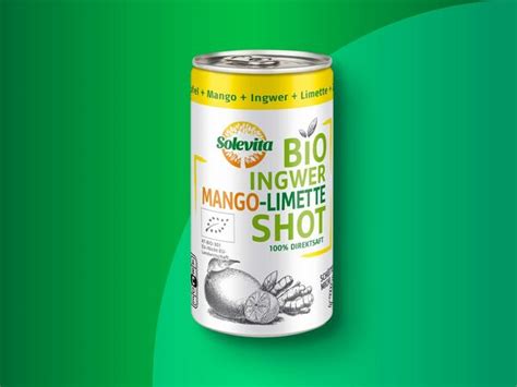 Solevita Bio Ingwer Mango Limette Shot 150 Ml Zzgl 25 Pfand Von