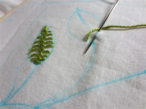 Embroidery Leaf Stitch Embroidery Leaf Embroidery Projects