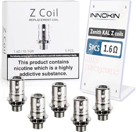 Innokin Zenith Z Coils KAL 1 6ohm Works With All Zenith Tanks Adept