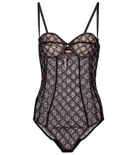 Gucci GG Tulle Lingerie In Black Lyst