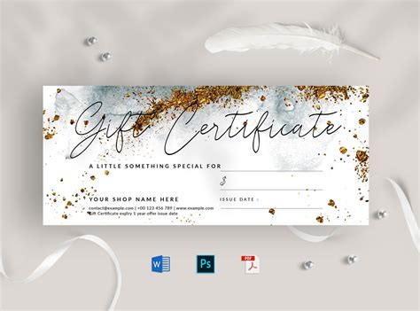 Gift Certificate By Amit Debnath On Dribbble