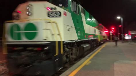 Rare F59ph Go Train Engine At Aurora Go Station Youtube