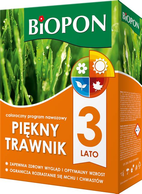 Biopon Pi Kny Trawnik Naw Z Do Trawnika Lato Kg Biopon Nawozy