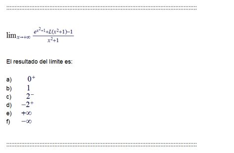 mqfpresentaciones Ejercicios Cálculo CALC 659 Límites indeterminados