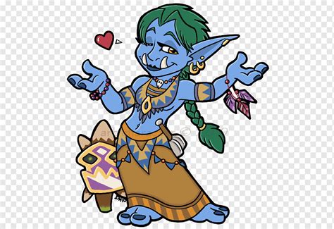 World Of Warcraft Trading Card Game Troll Art Chibi World Of Warcraft Chibi Fictional