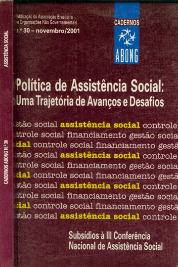 Sebo do Messias Livro Cadernos Abong Nº 30 Assistência Social