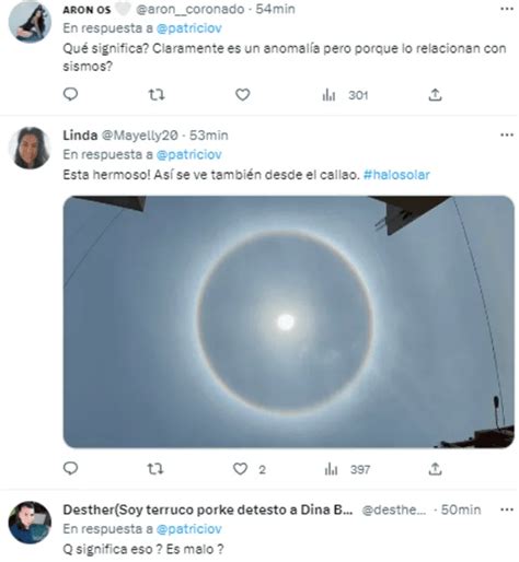 Halo Solar Lima Twitter Viral Peruanos En Redes Sociales Temen Lo Peor